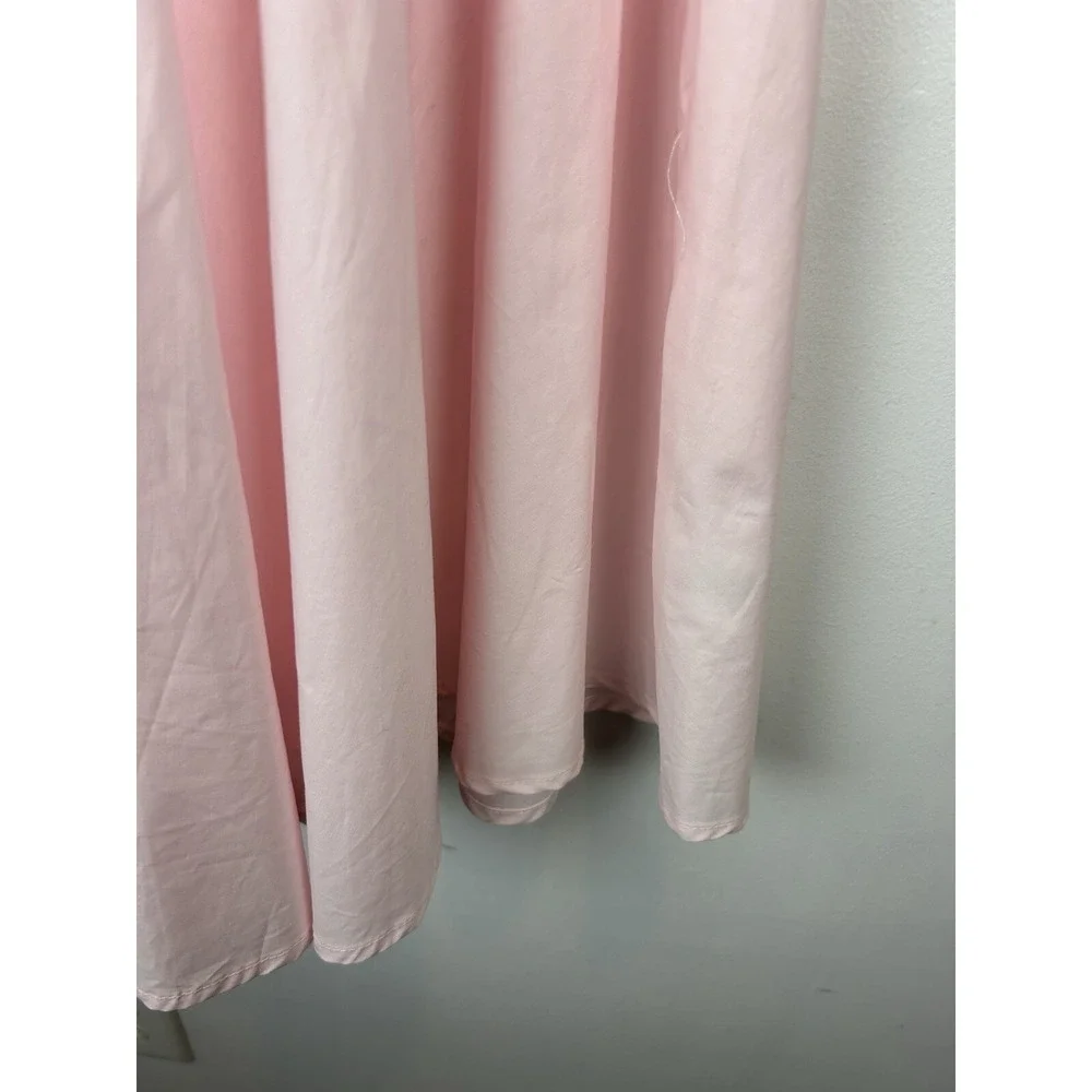 Mi Ami Dress Womens M Pink Smocked Mini Cottagecore Coquette Feminine Milkmaid